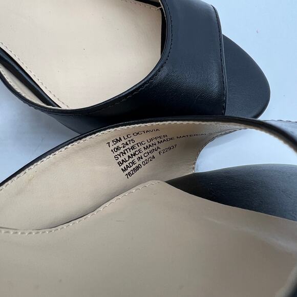 Liz Claiborne Womens Octavia Wedge Sandals Black Size 7.5M - Picture 7 of 12